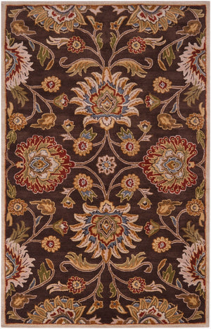 Livabliss Caesar Hand Tufted Wool Area Rug Artisan Crafted Traditional Style for Large Living Spaces Dark Brown, Bro 10' x 14' CAE1051-1014