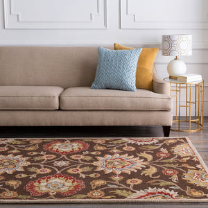 Livabliss Caesar Hand Tufted Wool Area Rug Artisan Crafted Traditional Style for Large Living Spaces Dark Brown, Bro 10' x 14' CAE1051-1014