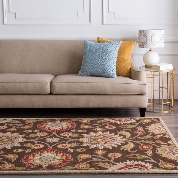 Livabliss Caesar Hand Tufted Wool Area Rug Artisan Crafted Traditional Style for Large Living Spaces Dark Brown, Bro 10' x 14' CAE1051-1014