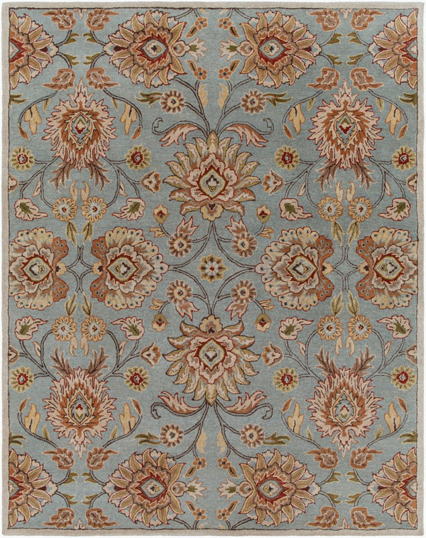 Livabliss Caesar Hand Tufted Wool Area Rug Artisan Crafted Traditional Pattern for Large Living Spaces Medium Gray, Ta 7'6" x 9'6" CAE1052-7696