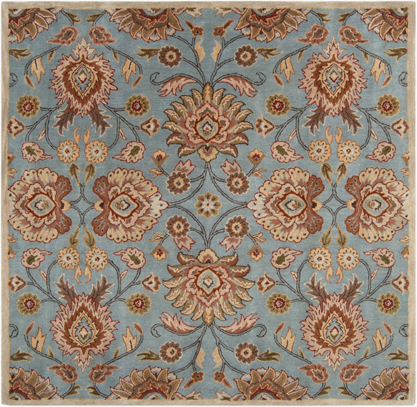 Livabliss Caesar Hand Tufted Wool Area Rug Artisan Crafted Traditional Pattern for Large Living Spaces Medium Gray, Ta 8' x 8' Square CAE1052-8SQ