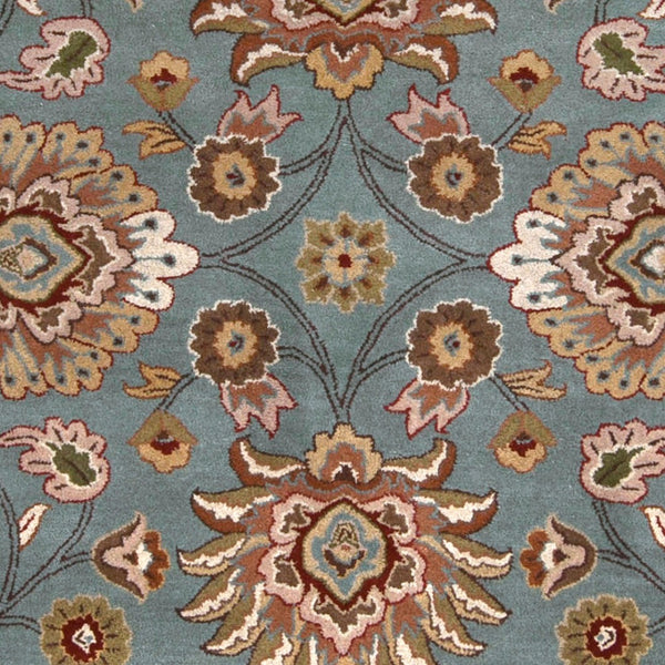 Livabliss Caesar Hand Tufted Wool Area Rug Artisan Crafted Traditional Pattern for Large Living Spaces Medium Gray, Ta 8' x 8' Round CAE1052-8RD