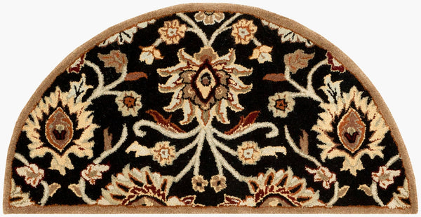 Livabliss Caesar Hand Tufted Wool Area Rug Traditional Pattern for Living or Dining Rooms Black, Brown 2' x 4' CAE1053-24HM