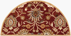 Livabliss Caesar Hand Tufted Wool Area Rug Traditional Pattern for Living Dining Room Decor Dark Red, Musta 2' x 4' CAE1061-24HM