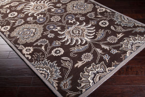 Surya Caesar 12' X 15' Handcrafted Wool Rug - Timeless Elegance, Comfort, And Sophistication For Your Home Dark Brown Wool Cae1063-810ov