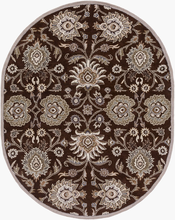 Surya Caesar 12' X 15' Handcrafted Wool Rug - Timeless Elegance, Comfort, And Sophistication For Your Home Dark Brown Wool Cae1063-810ov