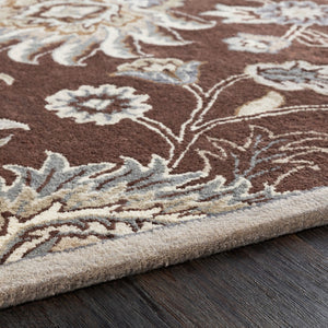 Surya Caesar 12' X 15' Handcrafted Wool Rug - Timeless Elegance, Comfort, And Sophistication For Your Home Dark Brown Wool Cae1063-810ov