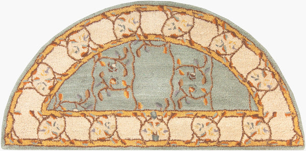 Livabliss Caesar Collection Hand Tufted Wool Area Rug Traditional Pattern for Large Living Spaces Sage, Beige 2' x 4' CAE1100-24HM