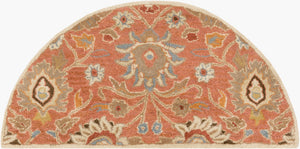 Livabliss Caesar Hand Tufted Wool Area Rug Artisan Crafted Traditional Pattern for Living Room Burnt Orange, C 2' x 4' CAE1107-24HM