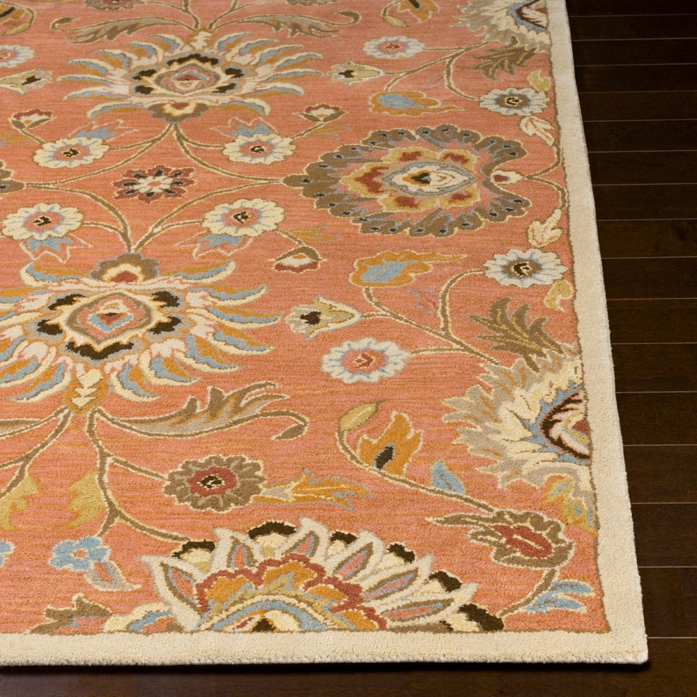 Livabliss Caesar Hand Tufted Wool Area Rug Artisan Crafted Traditional Pattern for Living Room Burnt Orange, C 4' x 6' CAE1107-46