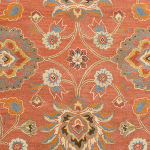 Livabliss Caesar Hand Tufted Wool Area Rug Artisan Crafted Traditional Pattern for Living Room Burnt Orange, C 4' x 6' CAE1107-46