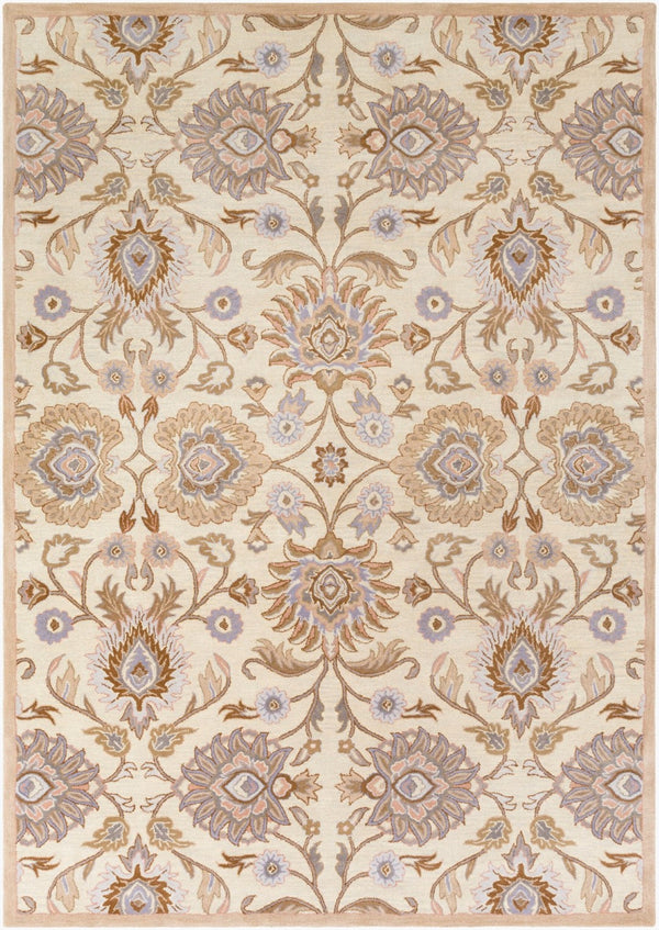 Livabliss Caesar Hand Tufted Wool Area Rug Artisan Crafted Medallion Pattern for Formal Living Rooms Ivory, Taupe 8' x 11' CAE1109-811
