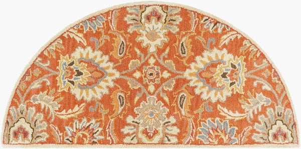 Livabliss Caesar Hand Tufted Wool Area Rug Traditional Pattern for Formal Living Dining Rooms Terracotta, Rus 2' x 4' CAE1112-24HM