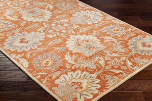 Livabliss Caesar Hand Tufted Wool Area Rug Traditional Pattern for Formal Living Dining Rooms Terracotta, Rus 9'9" x 9'9" Square CAE1112-99SQ