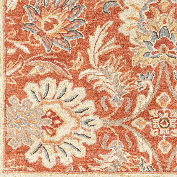 Livabliss Caesar Hand Tufted Wool Area Rug Traditional Pattern for Formal Living Dining Rooms Terracotta, Rus 9'9" x 9'9" Square CAE1112-99SQ