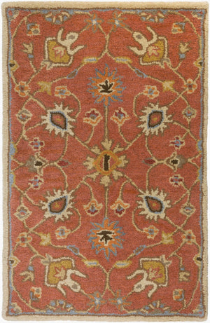 Livabliss Caesar Hand Tufted Wool Area Rug Traditional Pattern for Living Room or Bedroom Dusty Pink, Ivo 2' x 3' CAE1119-23