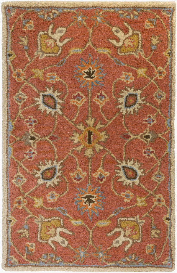 Livabliss Caesar Hand Tufted Wool Area Rug Traditional Pattern for Living Room or Bedroom Dusty Pink, Ivo 2' x 3' CAE1119-23