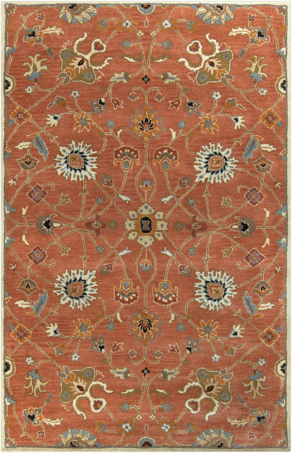 Livabliss Caesar Hand Tufted Wool Area Rug Traditional Pattern for Living Room or Bedroom Dusty Pink, Ivo 9' x 12' CAE1119-912