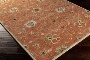 Livabliss Caesar Hand Tufted Wool Area Rug Traditional Pattern for Living Room or Bedroom Dusty Pink, Ivo 7'6" x 9'6" CAE1119-7696