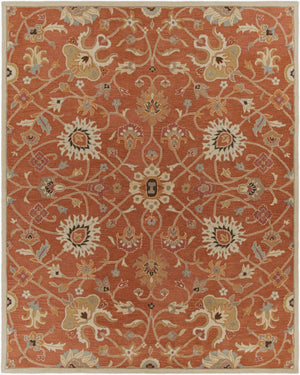 Livabliss Caesar Hand Tufted Wool Area Rug Traditional Pattern for Living Room or Bedroom Dusty Pink, Ivo 7'6" x 9'6" CAE1119-7696