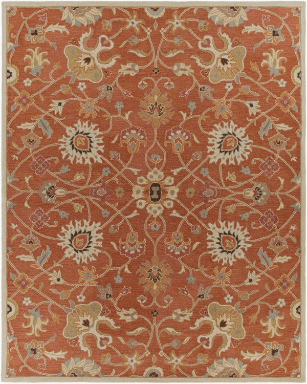 Livabliss Caesar Hand Tufted Wool Area Rug Traditional Pattern for Living Room or Bedroom Dusty Pink, Ivo 7'6" x 9'6" CAE1119-7696