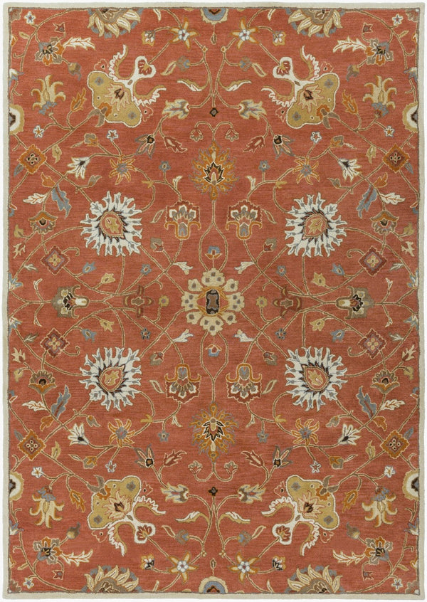 Livabliss Caesar Hand Tufted Wool Area Rug Traditional Pattern for Living Room or Bedroom Dusty Pink, Ivo 8' x 11' CAE1119-811
