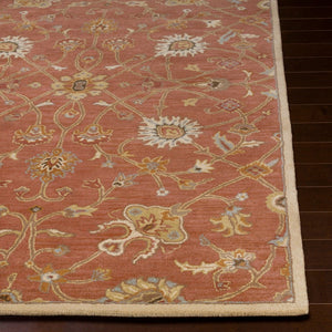 Livabliss Caesar Hand Tufted Wool Area Rug Traditional Pattern for Living Room or Bedroom Dusty Pink, Ivo 7'6" x 9'6" CAE1119-7696