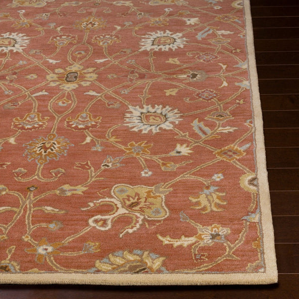 Livabliss Caesar Hand Tufted Wool Area Rug Traditional Pattern for Living Room or Bedroom Dusty Pink, Ivo 7'6" x 9'6" CAE1119-7696