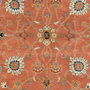 Livabliss Caesar Hand Tufted Wool Area Rug Traditional Pattern for Living Room or Bedroom Dusty Pink, Ivo 7'6" x 9'6" CAE1119-7696