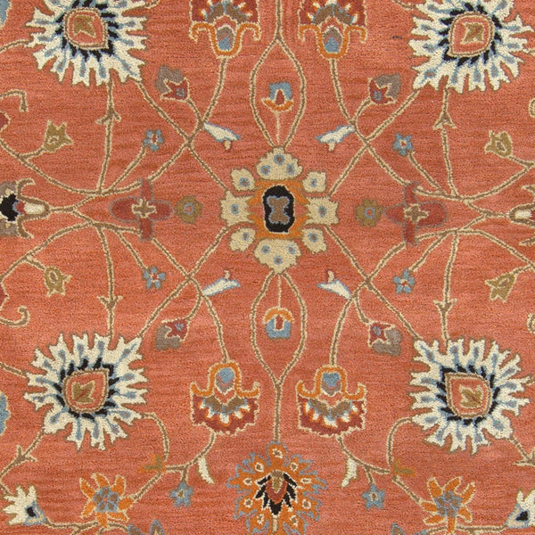 Livabliss Caesar Hand Tufted Wool Area Rug Traditional Pattern for Living Room or Bedroom Dusty Pink, Ivo 7'6" x 9'6" CAE1119-7696