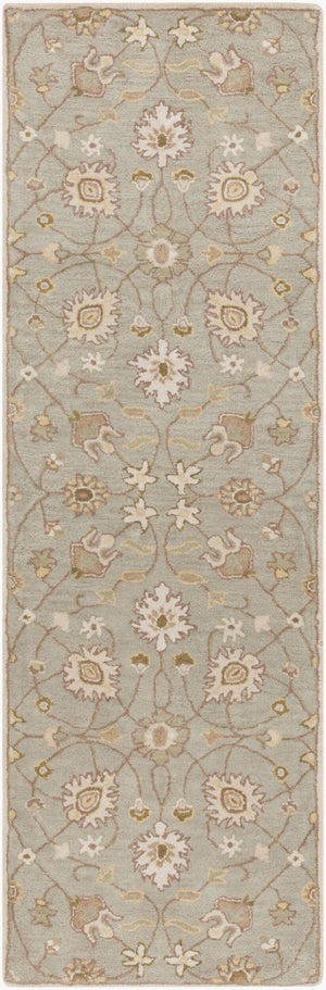 Livabliss Caesar Hand Tufted Wool Area Rug Structured Pattern for Living Dining Bedroom Floors Ivory, Gray 3' x 12' CAE1121-312