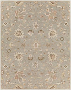 Livabliss Caesar Hand Tufted Wool Area Rug Structured Pattern for Living Dining Bedroom Floors Ivory, Gray 7'6" x 9'6" CAE1121-7696