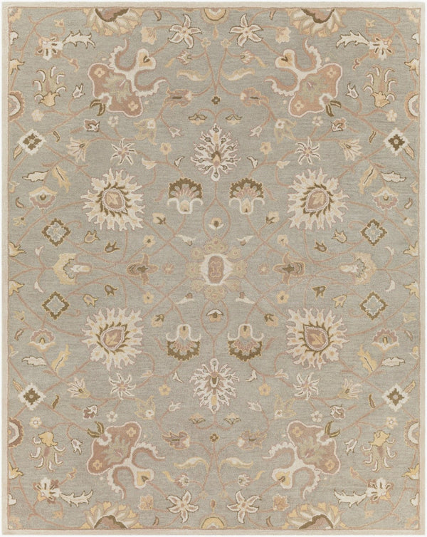 Livabliss Caesar Hand Tufted Wool Area Rug Structured Pattern for Living Dining Bedroom Floors Ivory, Gray 7'6" x 9'6" CAE1121-7696