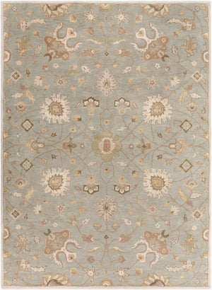 Livabliss Caesar Hand Tufted Wool Area Rug Structured Pattern for Living Dining Bedroom Floors Ivory, Gray 8' x 11' CAE1121-811
