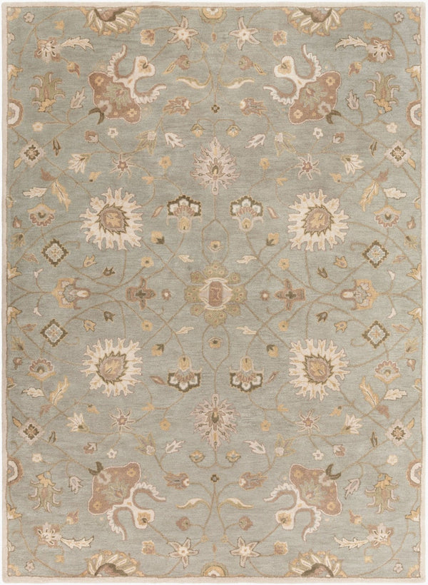 Livabliss Caesar Hand Tufted Wool Area Rug Structured Pattern for Living Dining Bedroom Floors Ivory, Gray 8' x 11' CAE1121-811