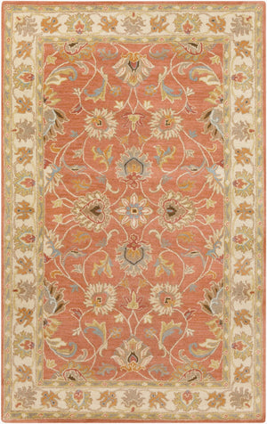 Livabliss Caesar Hand Tufted Wool Area Rug with Traditional Pattern for Living and Dining Rooms Rust, Taupe 9' x 12' CAE1124-912
