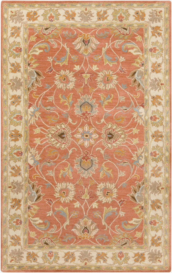 Livabliss Caesar Hand Tufted Wool Area Rug with Traditional Pattern for Living and Dining Rooms Rust, Taupe 9' x 12' CAE1124-912
