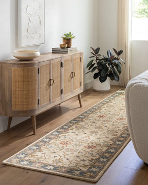 Livabliss Caesar Collection Hand Tufted Wool Area Rug Traditional Pattern for Living Room Dusty Sage, Den 9'9" x 9'9" Square CAE1125-99SQ