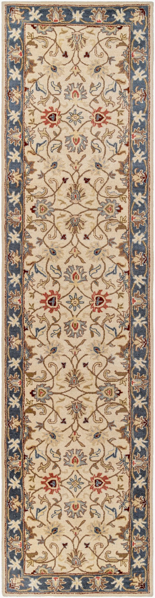 Livabliss Caesar Collection Hand Tufted Wool Area Rug Traditional Pattern for Living Room Dusty Sage, Den 3' x 12' CAE1125-312