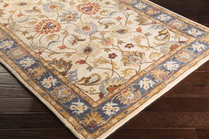 Livabliss Caesar Collection Hand Tufted Wool Area Rug Traditional Pattern for Living Room Dusty Sage, Den 9' x 12' CAE1125-912