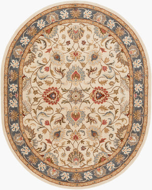 Livabliss Caesar Collection Hand Tufted Wool Area Rug Traditional Pattern for Living Room Dusty Sage, Den 8' x 10' CAE1125-810OV