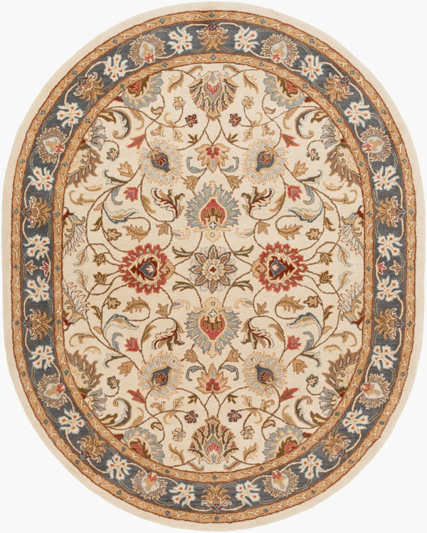 Livabliss Caesar Collection Hand Tufted Wool Area Rug Traditional Pattern for Living Room Dusty Sage, Den 8' x 10' CAE1125-810OV