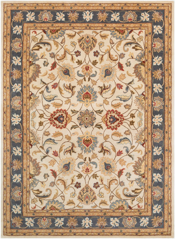 Livabliss Caesar Collection Hand Tufted Wool Area Rug Traditional Pattern for Living Room Dusty Sage, Den 8' x 11' CAE1125-811