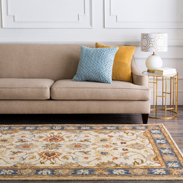 Livabliss Caesar Collection Hand Tufted Wool Area Rug Traditional Pattern for Living Room Dusty Sage, Den 9' x 12' CAE1125-912