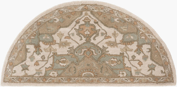 Livabliss Caesar Hand Tufted Wool Area Rug Ornate Traditional Pattern for Large Living Spaces Beige, Medium G 2' x 4' CAE1143-24HM