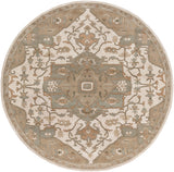 Caesar CAE-1143 4' x 4' Handmade Rug CAE1143-4RD Livabliss Surya