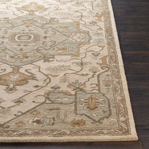 Livabliss Caesar Hand Tufted Wool Area Rug Ornate Traditional Pattern for Large Living Spaces Beige, Medium G 10' x 14' CAE1143-1014