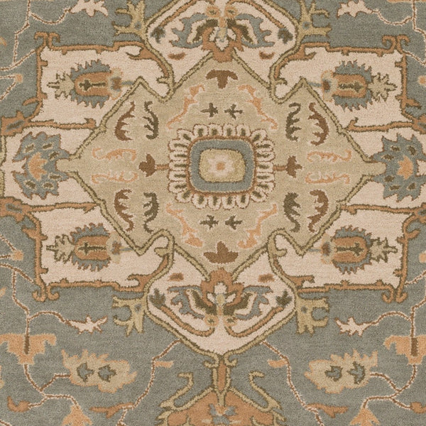 Livabliss Caesar Hand Tufted Wool Area Rug Traditional Motif for Living Dining Formal Spaces Medium Gray, Be 9' x 12' CAE1144-912