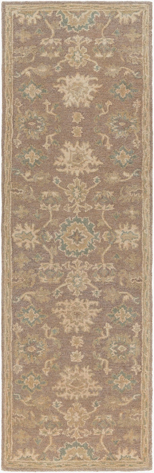 Livabliss Caesar Hand Tufted Wool Area Rug Artisan Crafted for Traditional Living Rooms Dark Brown, Med 2'6" x 8' CAE1149-268