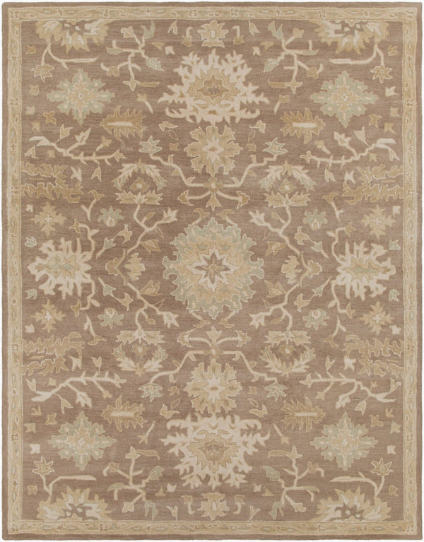 Livabliss Caesar Hand Tufted Wool Area Rug Artisan Crafted for Traditional Living Rooms Dark Brown, Med 7'6" x 9'6" CAE1149-7696